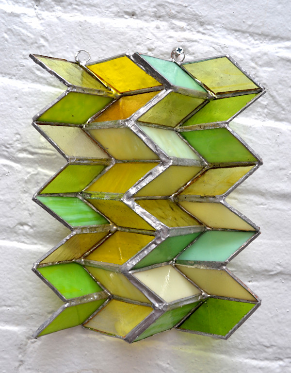 Yellow Green Fold by Michelle Hinebrook