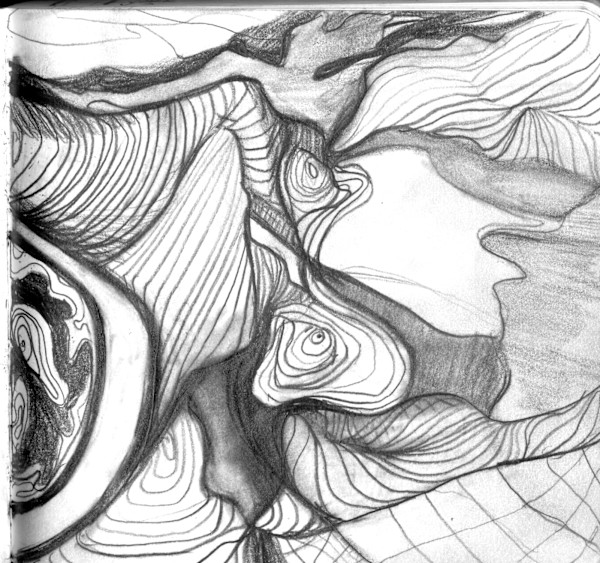 Sketchbook PP Topography Study by Michelle Hinebrook, Image 8.