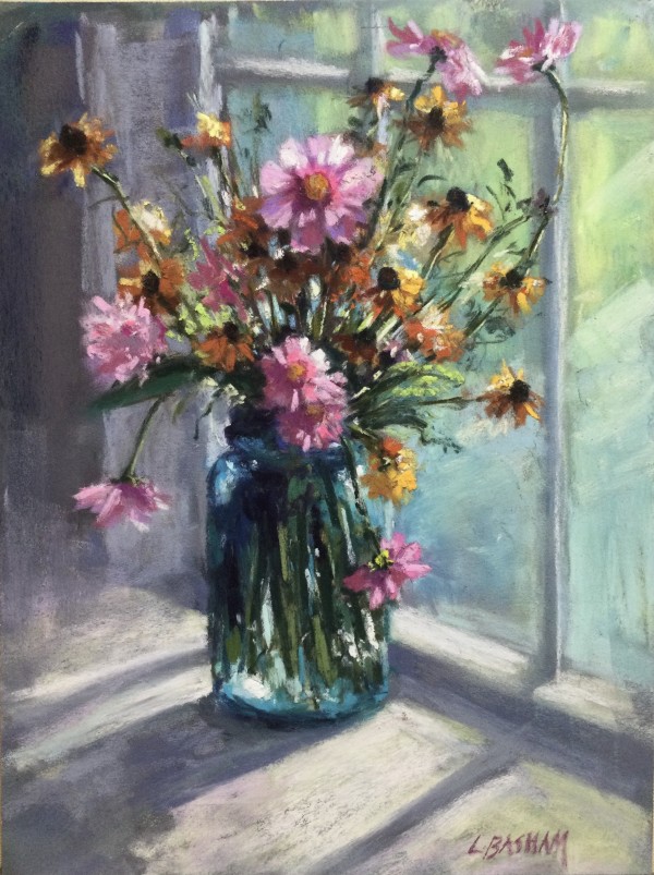 Wildflowers on the Windowsill by Laurie Basham