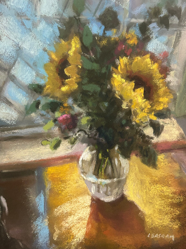 Sunflowers in the Light by Laurie Basham