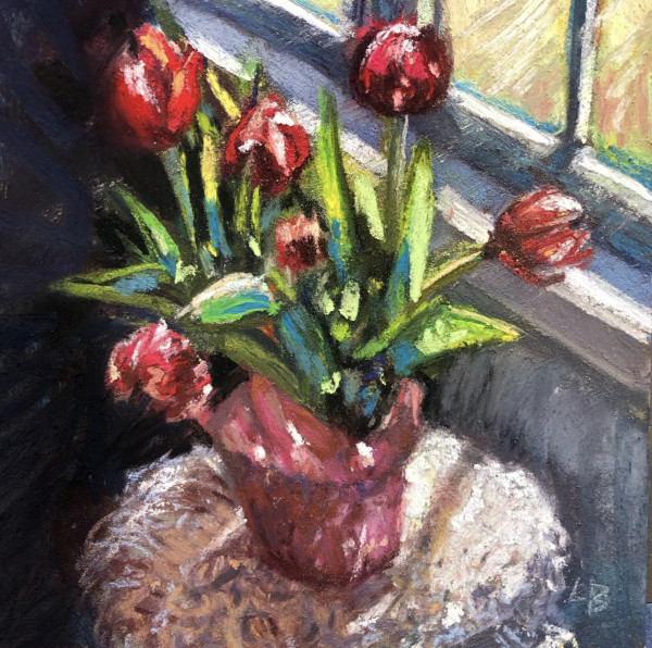 Tulips in the Sun by Laurie Basham