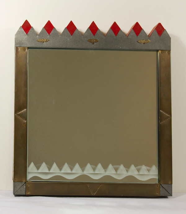 12" square mirror by Reji Thomas