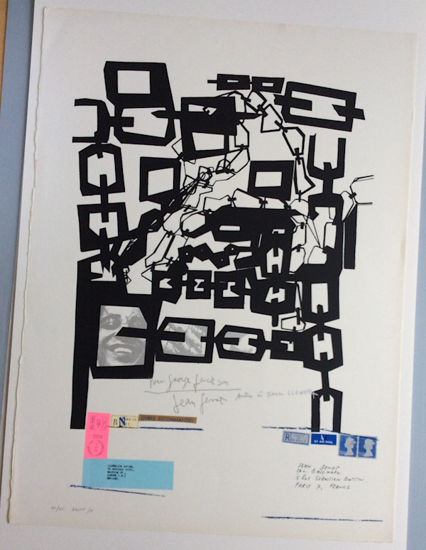 Untitled [Pour George Jackson from Jean Genet] by Llewellyn Xavier