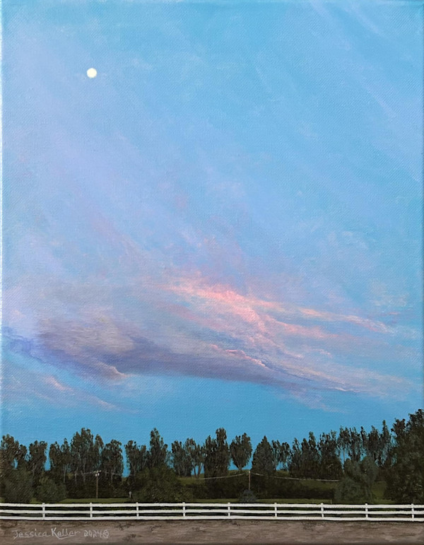 Evening Moon at Apogee by Jessica Keller