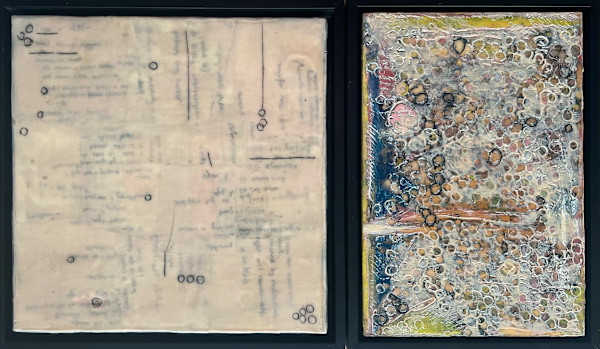 Diagnosis (Part I & II) Diptych by Linda Sirow