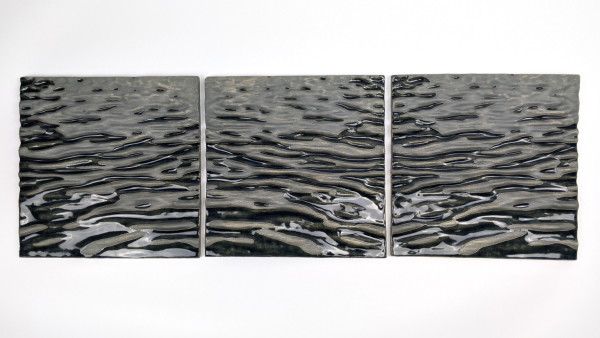 Water With Lines Triptych by Sarah Heitmeyer