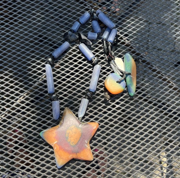 Polyester Resin Star Pendant Necklace by cara croninger works