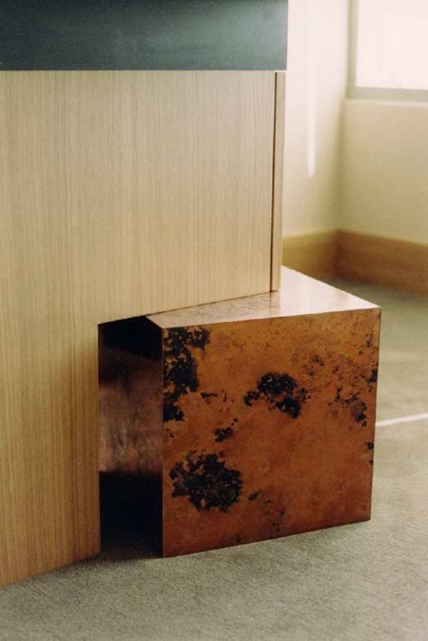 Desk with Patinated Copper by Eve Mero