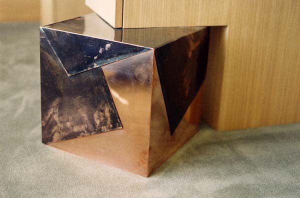 Desk with Patinated Copper by Eve Mero