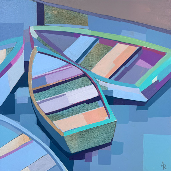 Boats by The Dock by Alma Ramirez