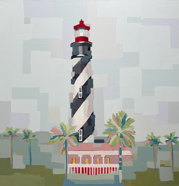 Lighthouse In a Cloudy Day by Alma Ramirez