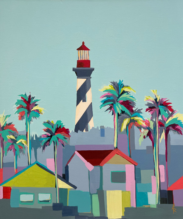 Afternoon by the lighthouse by Alma Ramirez
