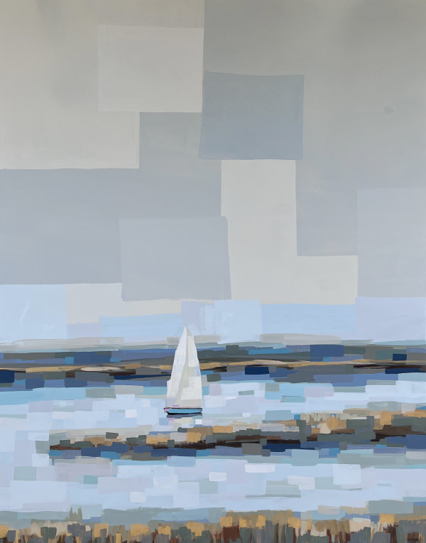 Sailboat in the Horizon by Alma Ramirez