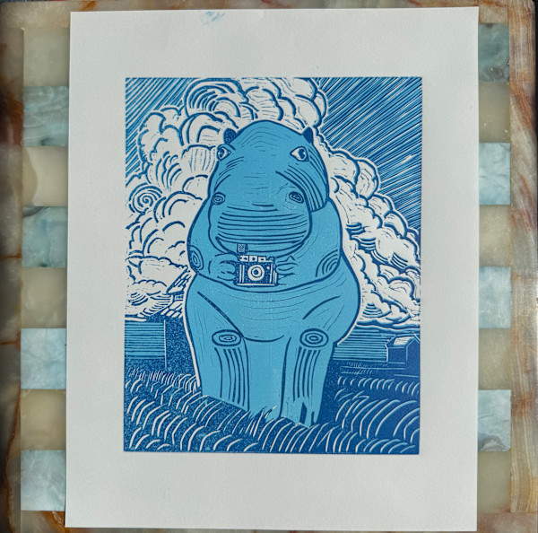 Oklahoma Series - Blue Hippo (Edmond) by Elizabeth Czaplinski, Image 1.
