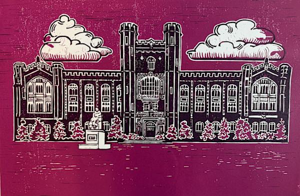 Oklahoma Series - OU Evans Hall by Elizabeth Czaplinski, Image 1.