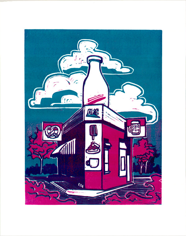 Oklahoma Series - Milk Bottle Building by Elizabeth Czaplinski
