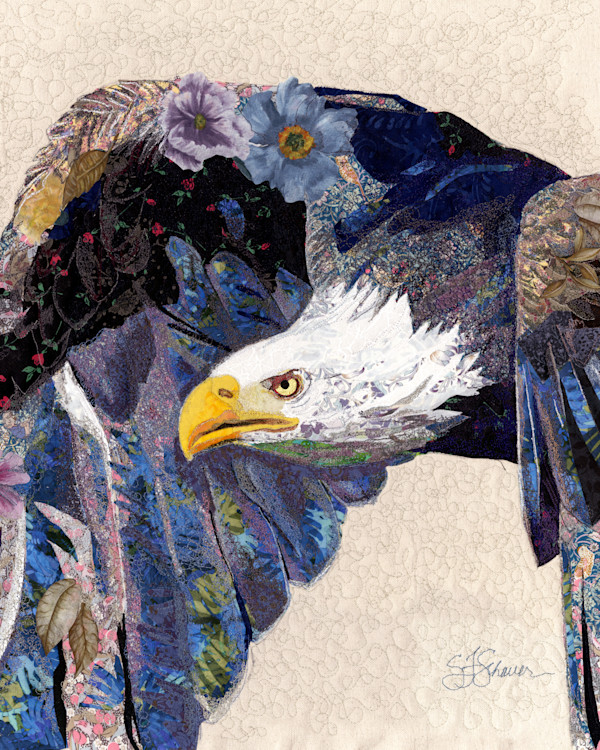 "Sky High"  -  Bald Eagle (Haliaeetus leucocephalus) by Susan Fay Schauer