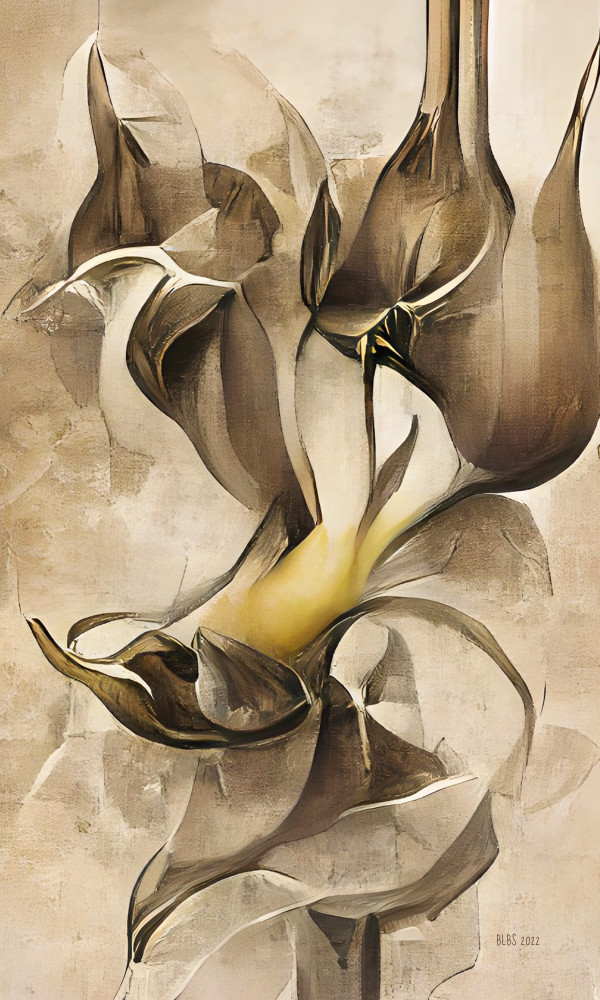 Gilded Calla Lilies by Barbara Storey