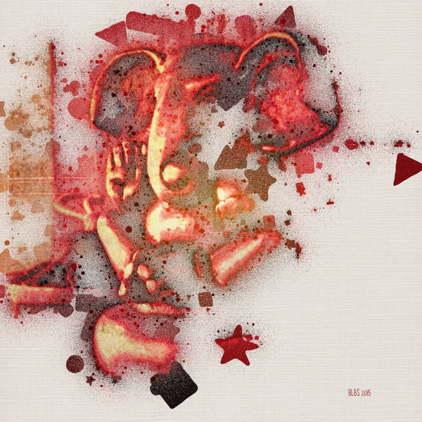 Red Ganesha by Barbara Storey