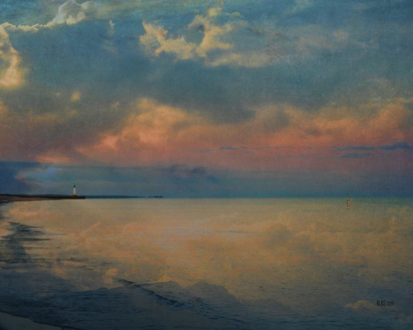 Sunrise on the Lake, After Turner by Barbara Storey