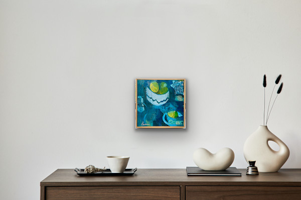 Blue Stillness with Limes by Vicki Janssens, Image 2.