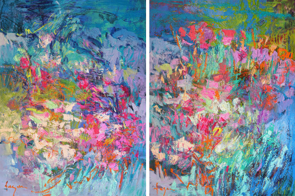 Forevermore (diptych) by Dorothy Fagan