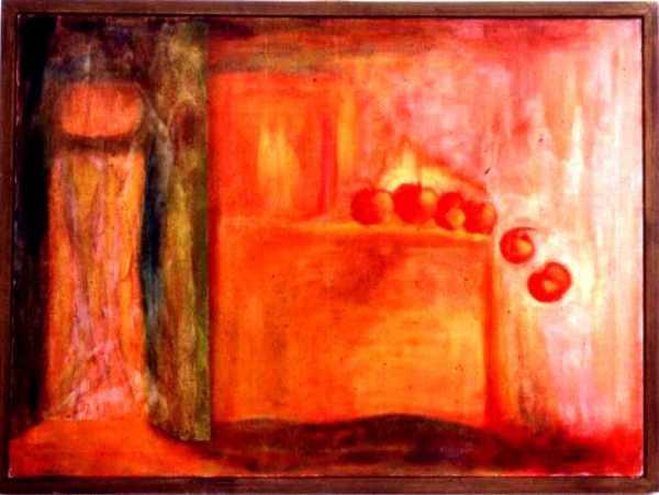 Still Life with Falling Apples