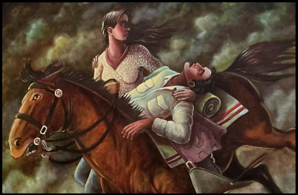 The heroic adventures of Stella in the saddle