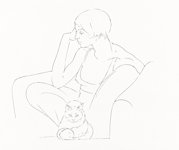 Drawing 14 by Alan Wood-Thomas, Image 1.