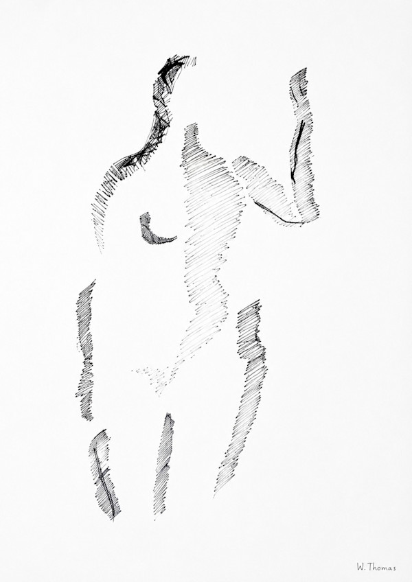 Drawing  77 by Alan Wood-Thomas, Image 1.