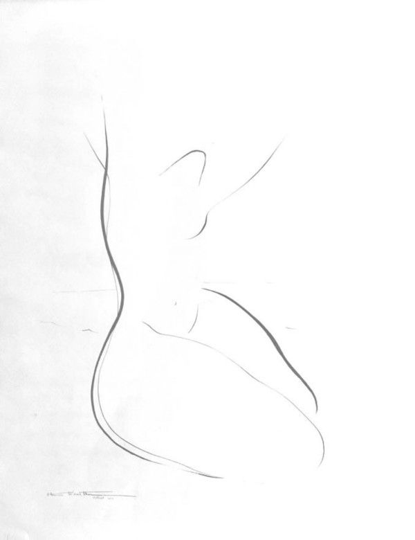 Nude Drawing   SOLD by Alan Wood-Thomas