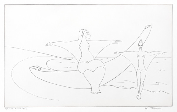 Etching 23 by Alan Wood-Thomas, Image 1.