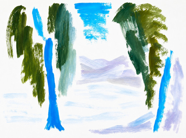 Oil on Paper 12 by Alan Wood-Thomas, Image 1.