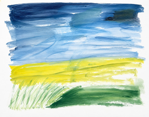 Oil on Paper 14 by Alan Wood-Thomas, Image 1.