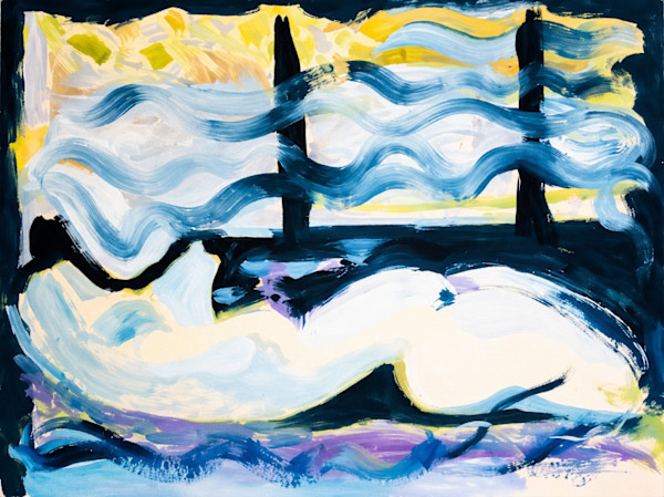 Oil on Paper 34 by Alan Wood-Thomas, Image 1.