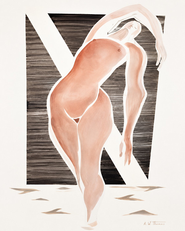 Oil on Paper  57 by Alan Wood-Thomas, Image 1.