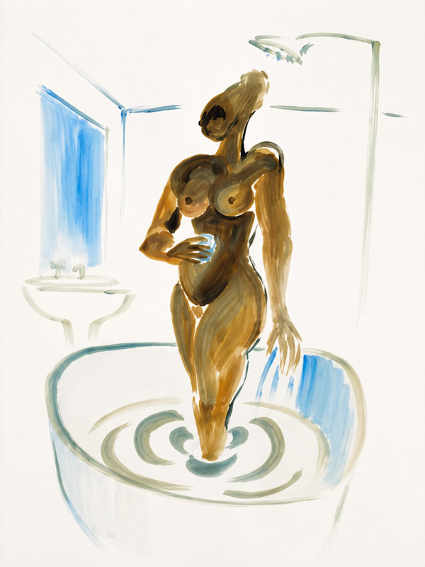 Oil on Paper  58 by Alan Wood-Thomas, Image 1.