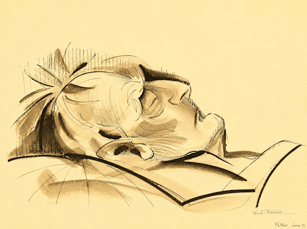 Father in Repose 3/3 by Alan Wood-Thomas