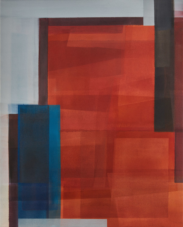 Autumn gum leaves by Caroline McIntyre