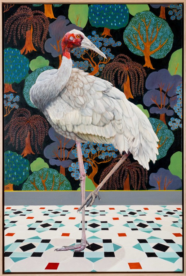 Sarus crane by Fiona Smith