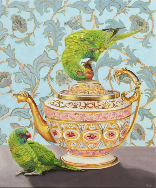 scaly breasted lorikeets by Fiona Smith