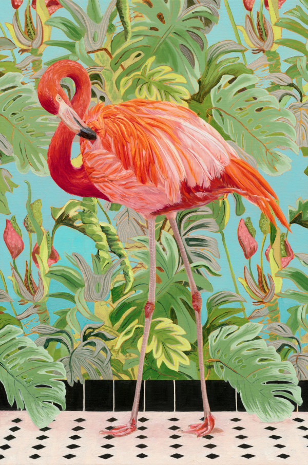 Lost Flamingo (scan) by Fiona Smith