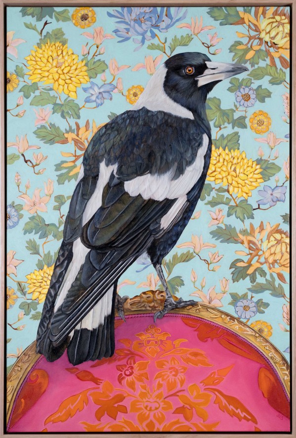 Chrysanthemum Magpie by Fiona Smith