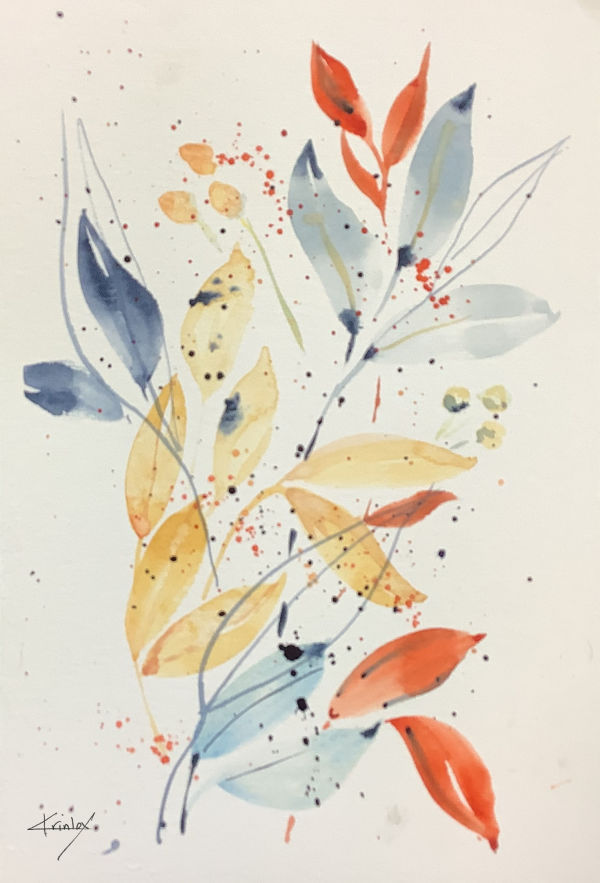 Zen  Leaves by Kristine Mosher Tarrow (Krinlox)