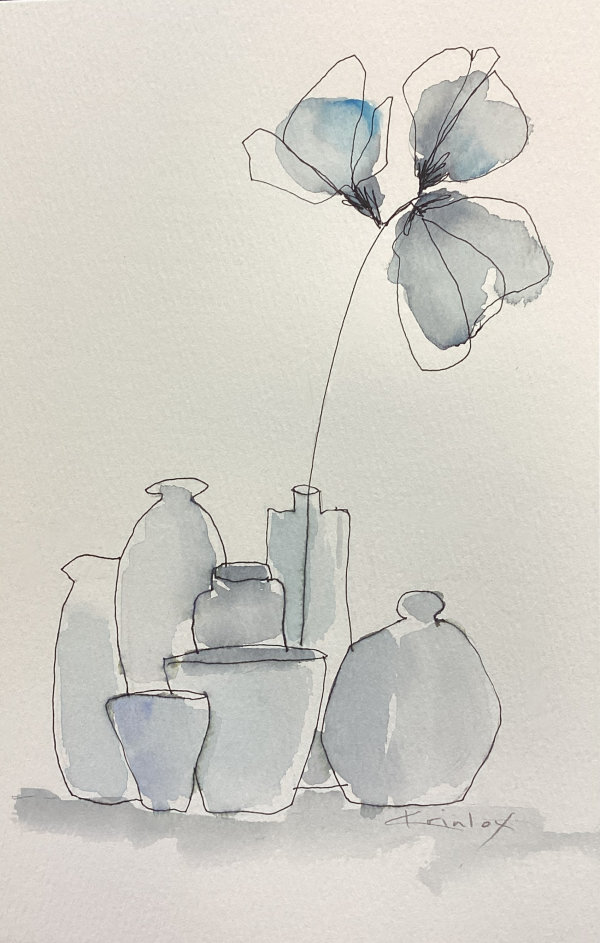 Flower in a Bottle by Kristine Mosher Tarrow (Krinlox)