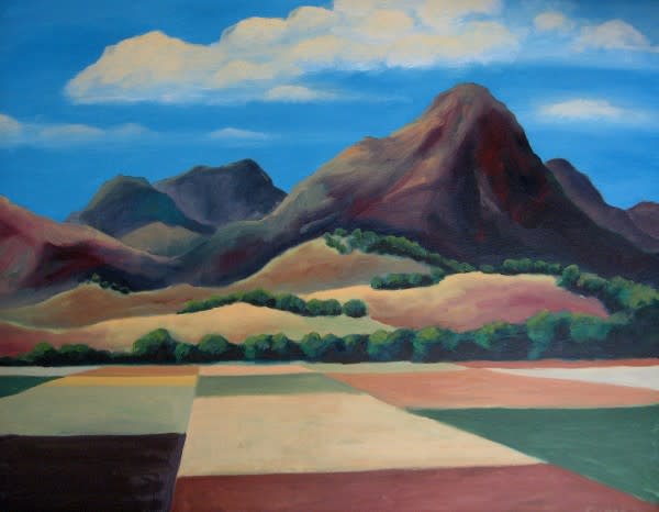 North Butte with Fields by Roger Ewers