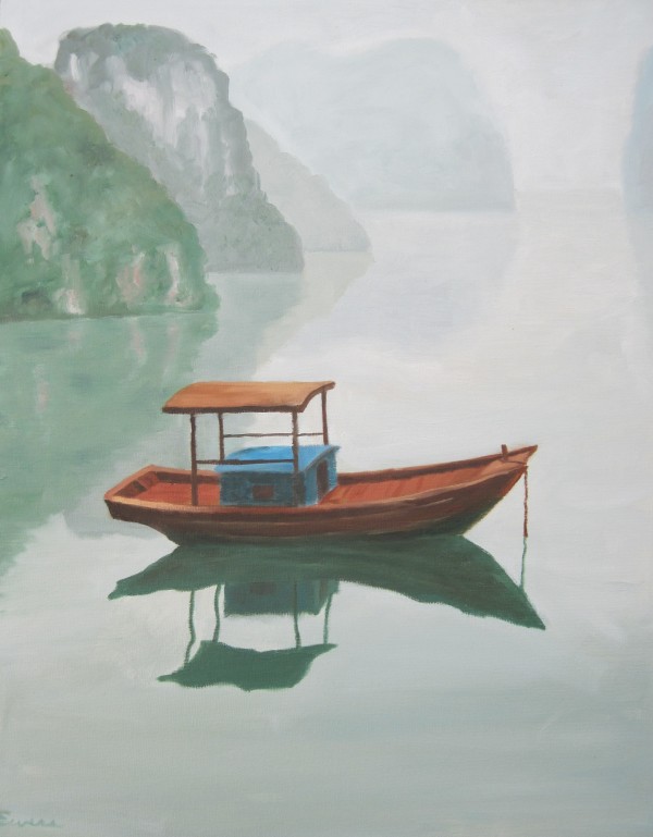 Ha Long Bay Boat by Roger Ewers