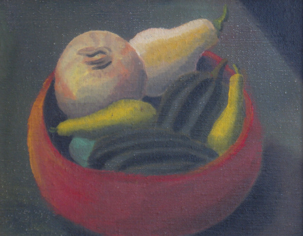 Still Life with Red Bowl by Roger Ewers