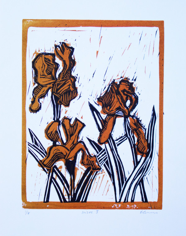 Brown Irises by Roger Ewers
