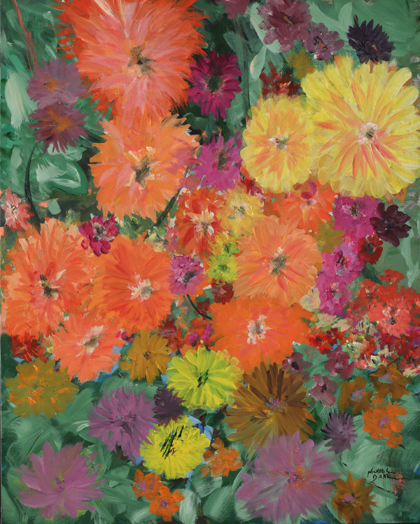 Todd's Dahlias by Michael Dane